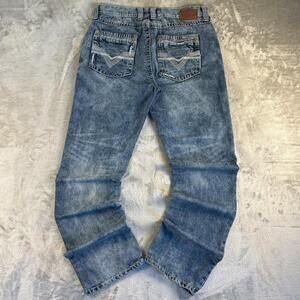 Axe & Crown Slim Fit Jeans Mens 33x34 Distressed Y2K Faded Denim